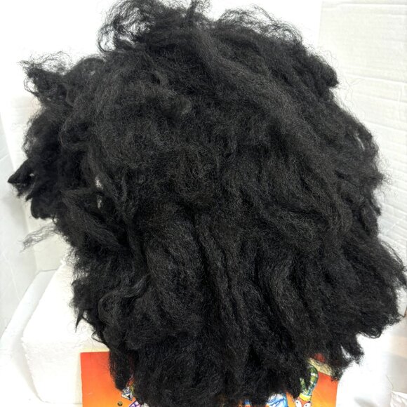 X Large Blk Afro Wig by Carnival Toys Made in Italy NWT NOS - Picture 5 of 11